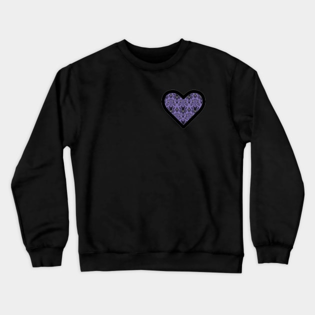 Haunted Mansion Heart Crewneck Sweatshirt by magicmirror